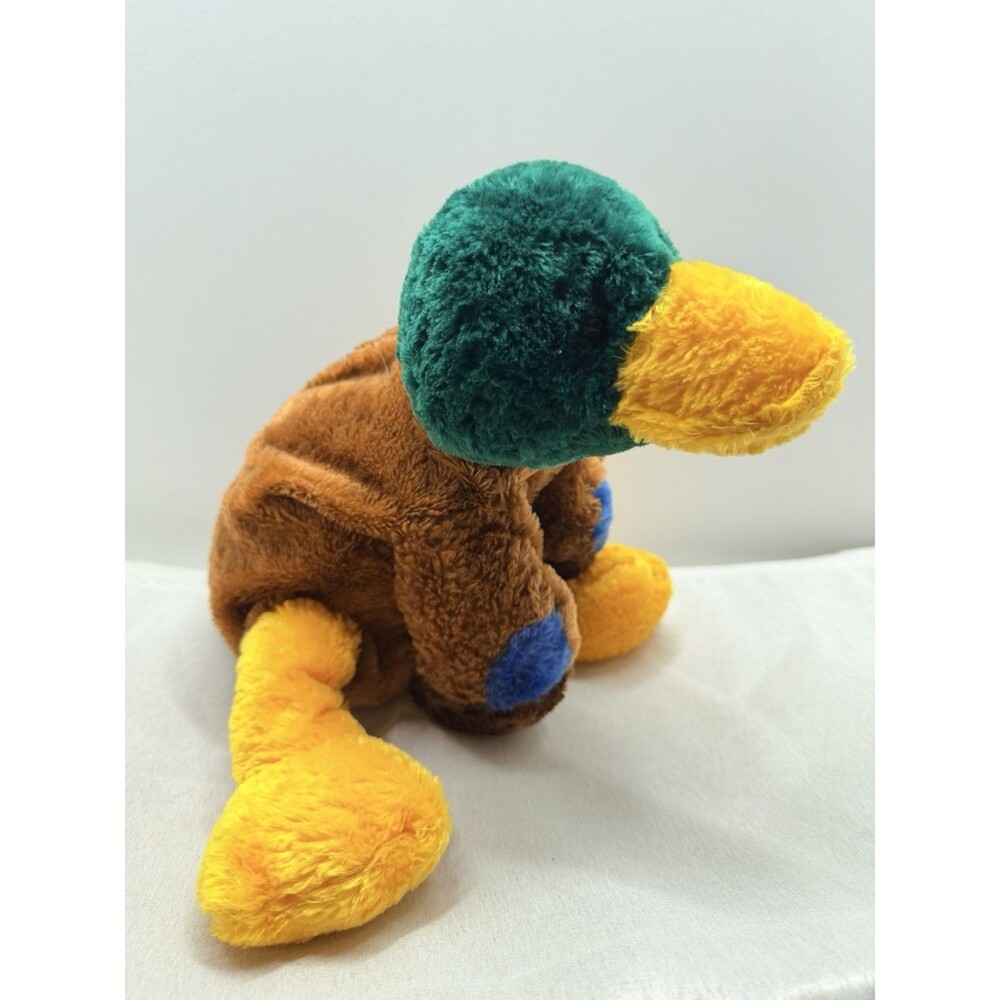 Mary Meyer Flip Flops Mallard Duck Plush Stuffed Bird 12" Floppy Bean Bag Rare